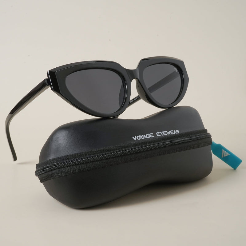 Black Oval UV Protection Sunglasses - MG4081
