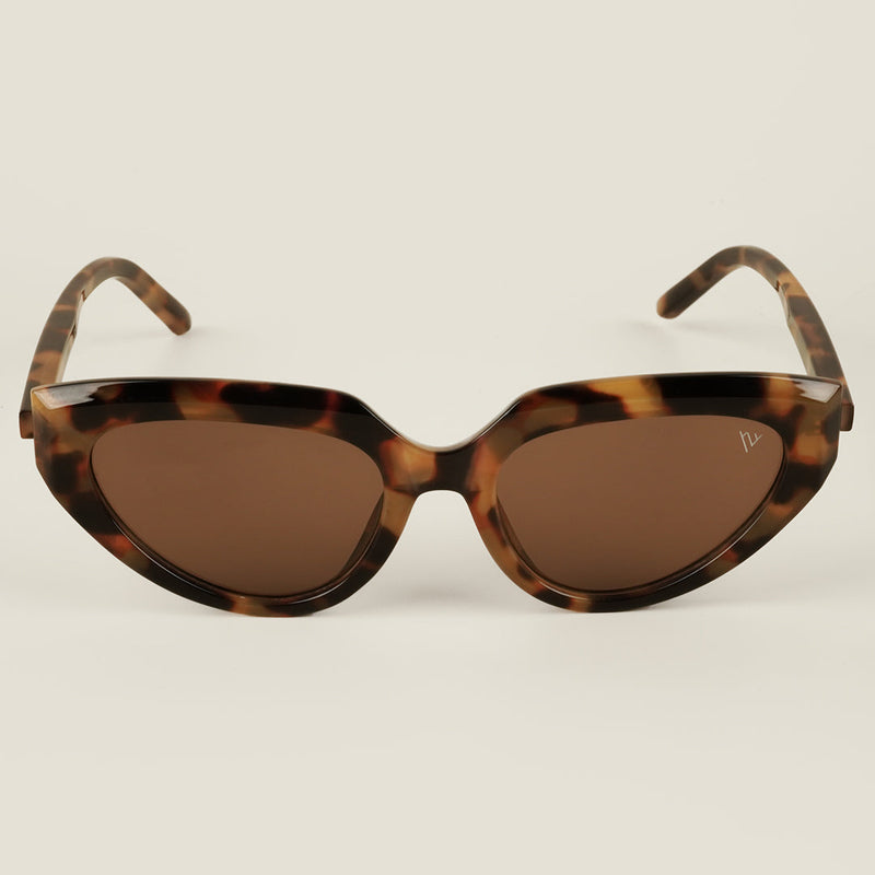 Oval Brown UV Protection Sunglasses - MG4082