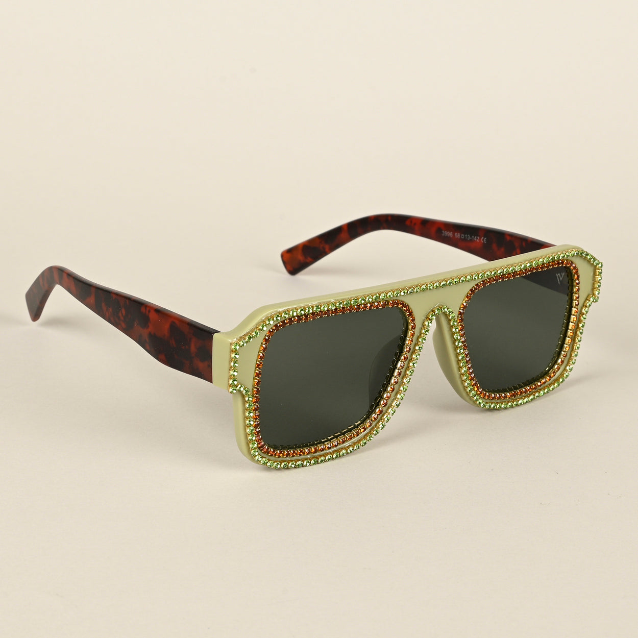 Voyage Green Wayfarer Polarized Sunglasses for Men & Women (3996PMG4358)