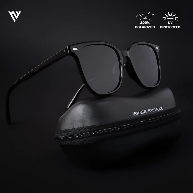 Polarized Black Wayfarer Sunglasses - PMG3723