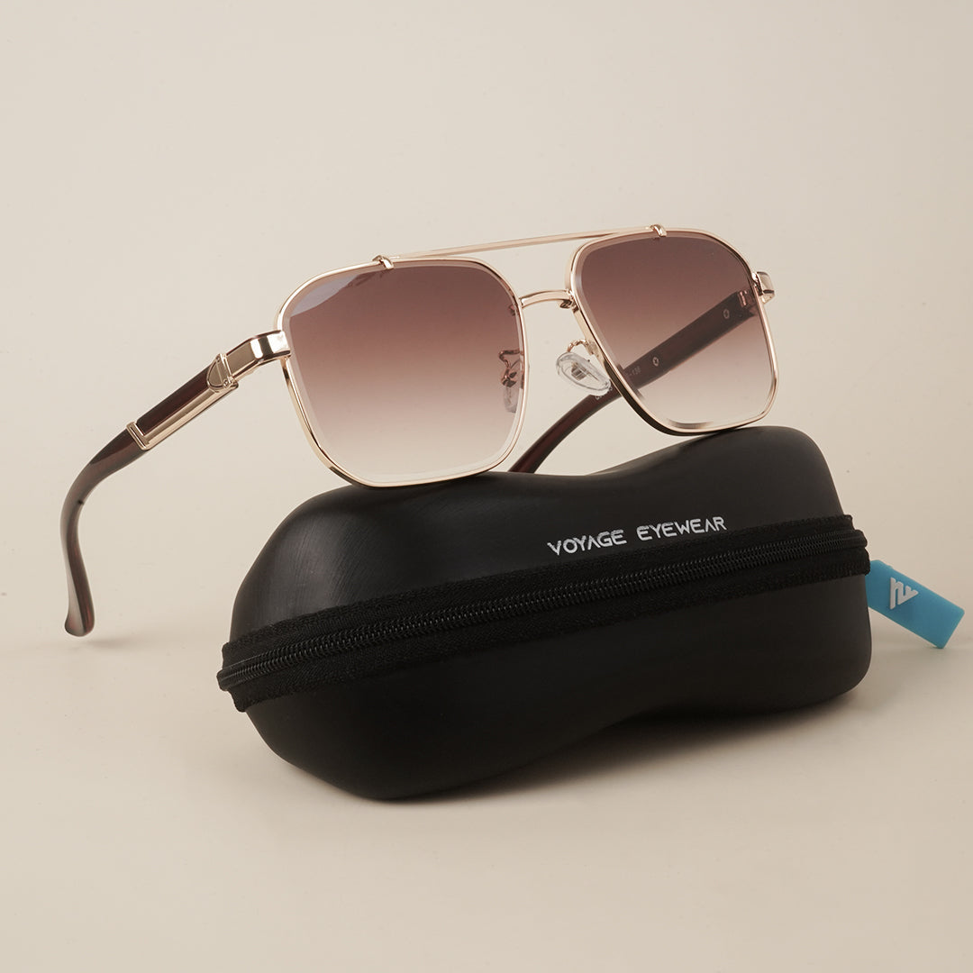 Voyage Brown & Clear Wayfarer Sunglasses for Men & Women - MG4165