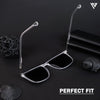 Voxe | Transparent Polarized Wayfarer Sunglasses - PMG4303
