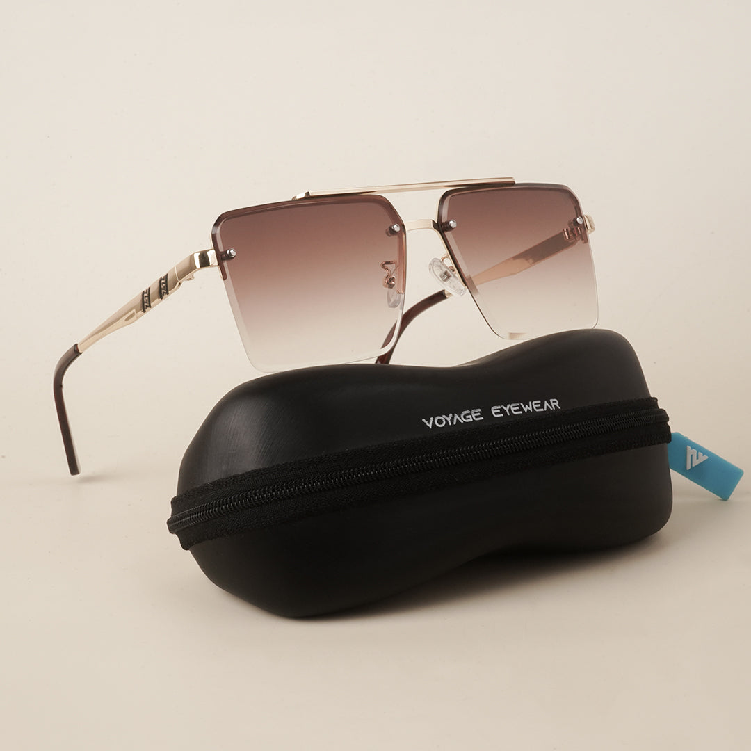 Voyage Brown & Clear Wayfarer Sunglasses for Men & Women - MG4161