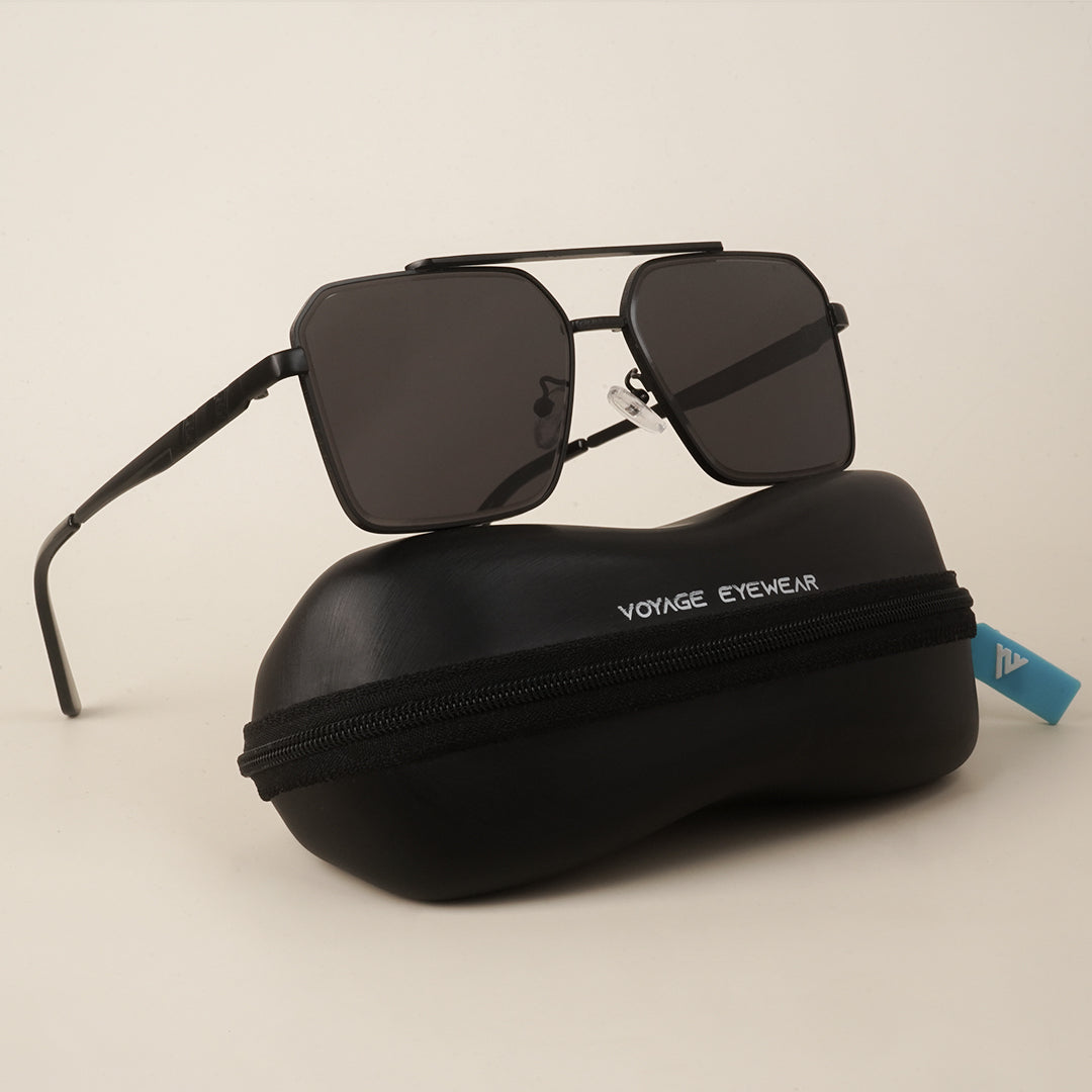Voyage Black Wayfarer Sunglasses for Men & Women - MG4167