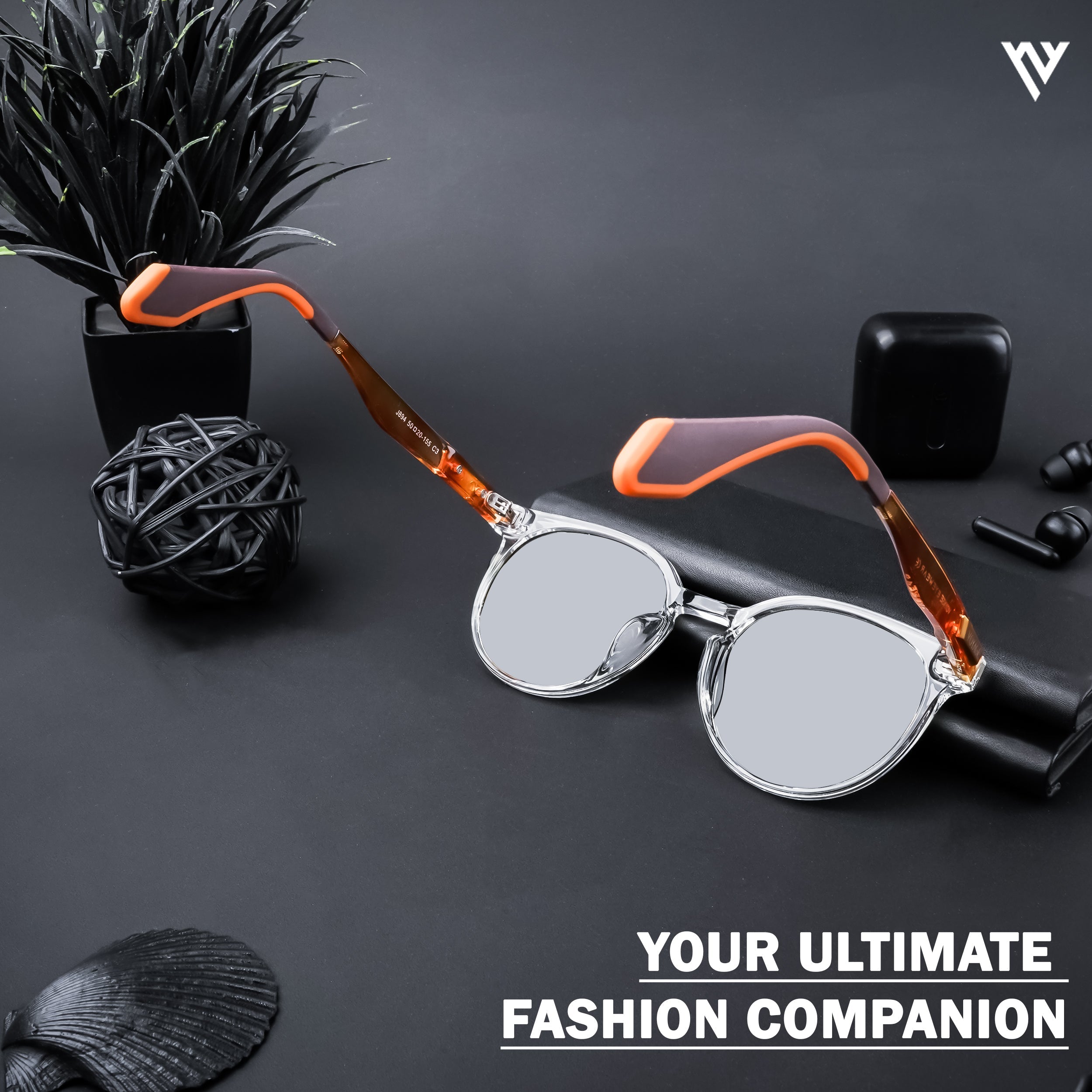 Active Transparent Polarized Round Sunglasses - PMG4471
