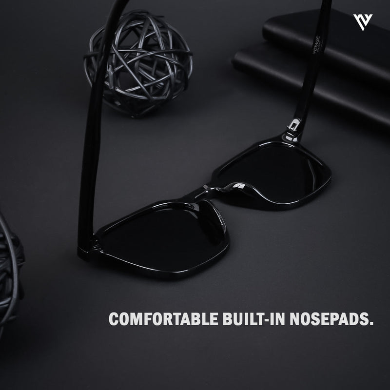 Polarized Black Round Sunglasses - PMG3720