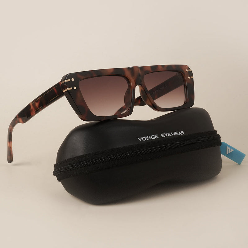 Rectangle Brown Sunglasses - MG4158