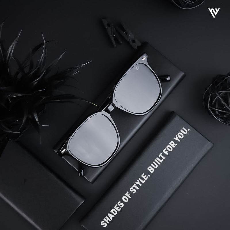 Polarized Black Wayfarer Sunglasses - PMG3723