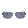 Sheer | Black Rimless Sunglasses | Grey Frame - MG7353