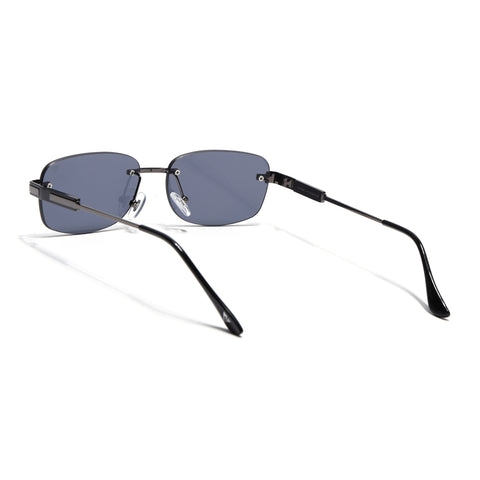 Sheer | Black Rimless Sunglasses | Grey Frame - MG7353
