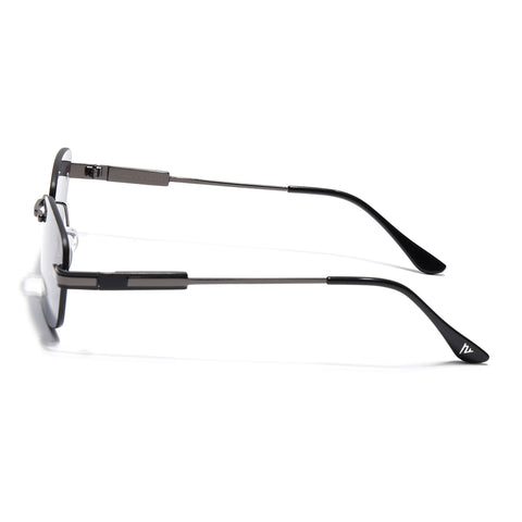 Sheer | Black Rimless Sunglasses | Grey Frame - MG7353