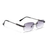 Sheer | Black & Clear Rimless | Grey Frame - MG7354