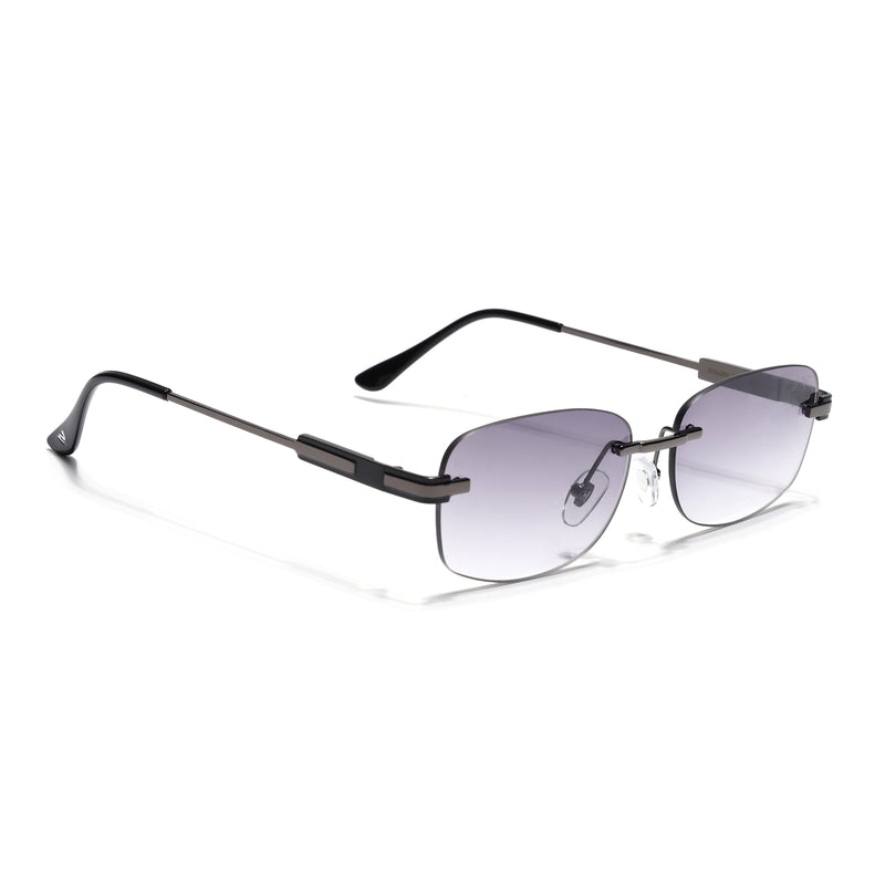 Sheer | Black & Clear Rimless | Grey Frame - MG7354