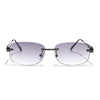Sheer | Black & Clear Rimless | Grey Frame - MG7354