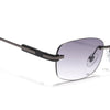Sheer | Black & Clear Rimless | Grey Frame - MG7354