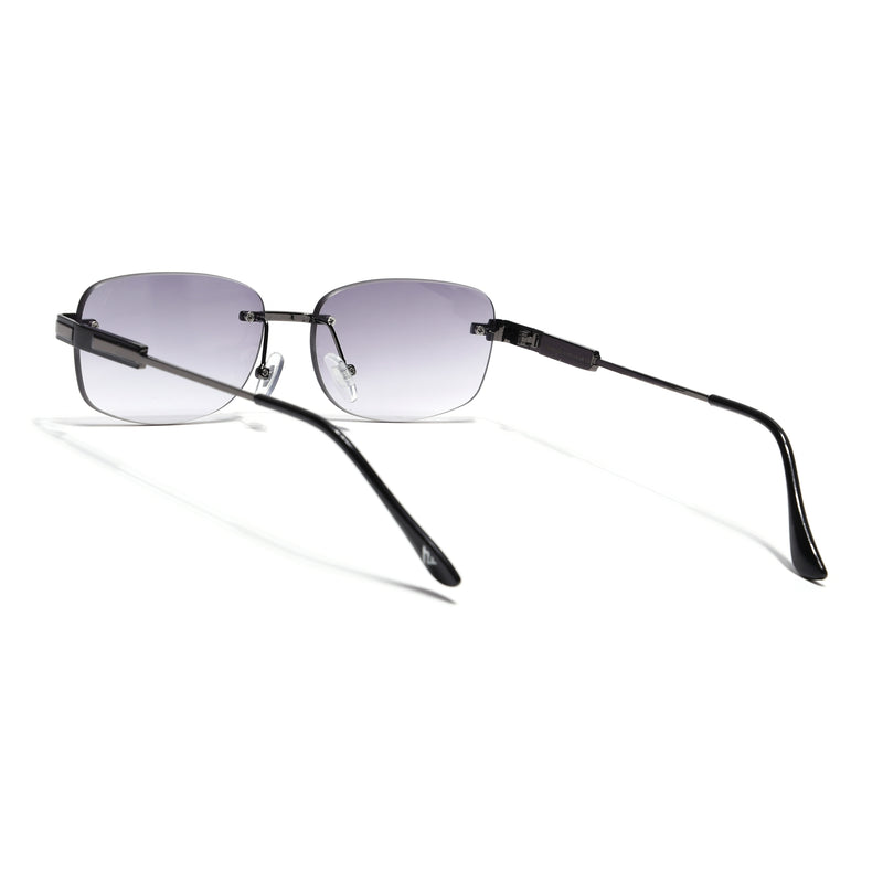 Sheer | Black & Clear Rimless | Grey Frame - MG7354