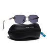 Sheer | Black Rimless Sunglasses | Golden Frame - MG7377