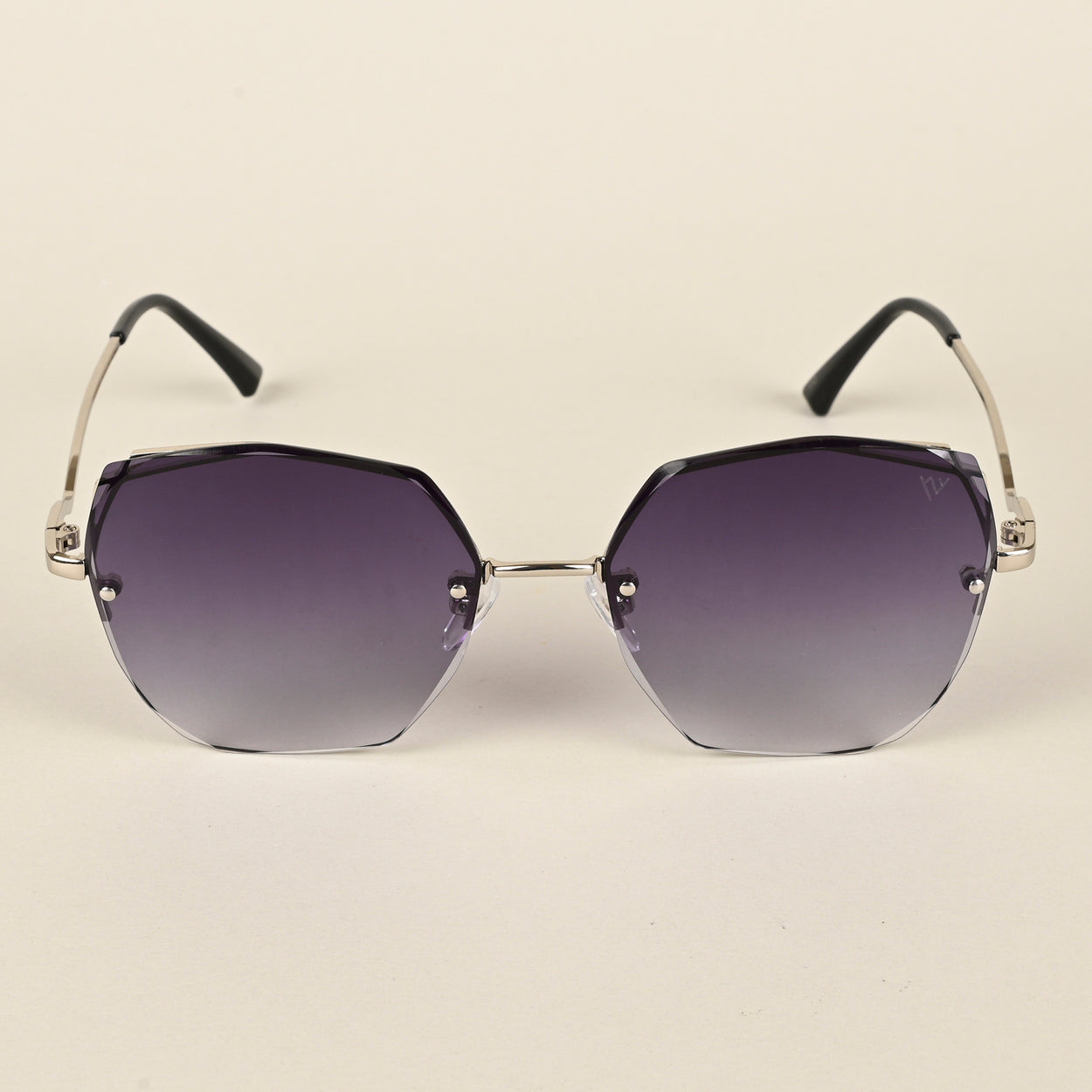 Voyage Purple Geometric Sunglasses for Women - MG4335