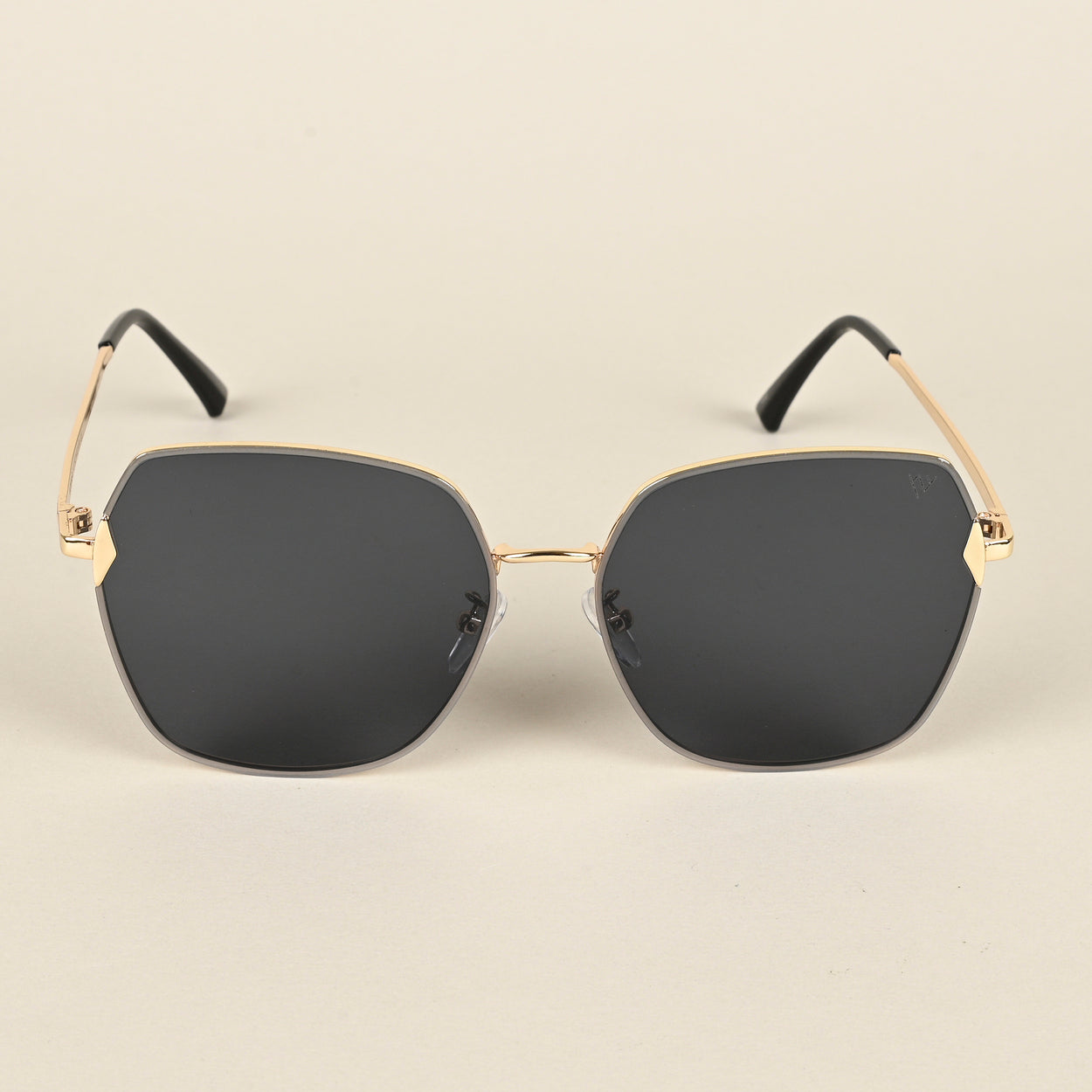 Voyage Black Oversize Sunglasses for Women - MG4326