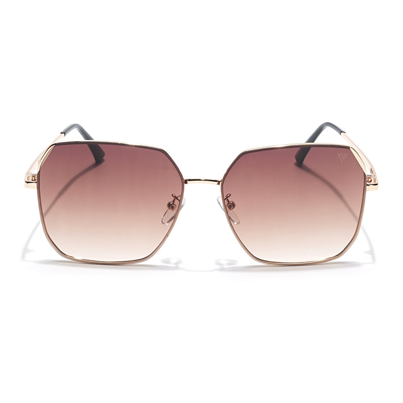 Square Brown Sunglasses - MG4338