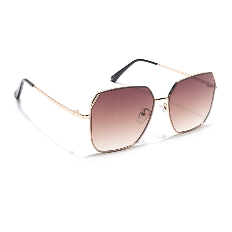 Square Brown Sunglasses - MG4338
