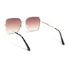 Square Brown Sunglasses - MG4338