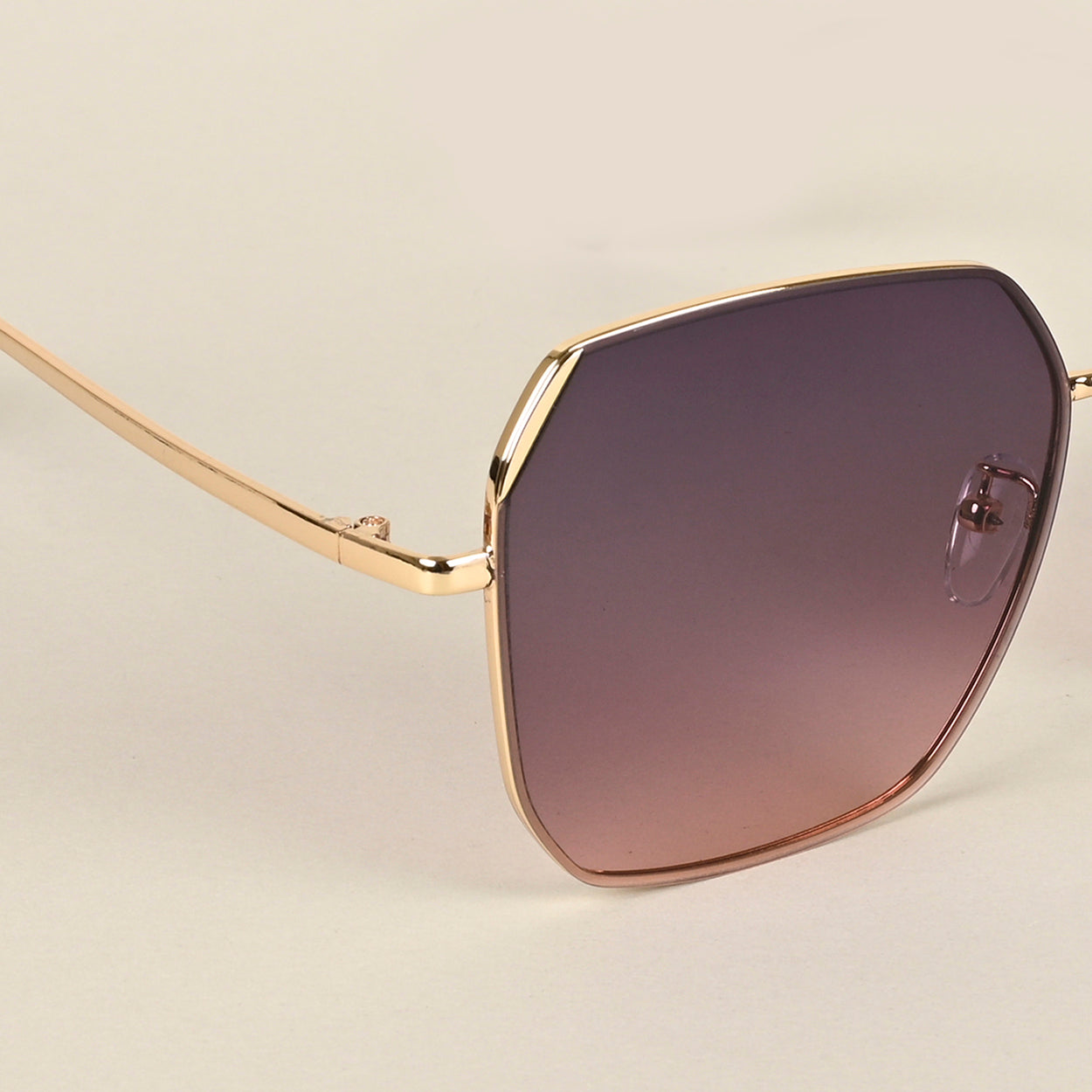 Voyage Grey & Pink Square Sunglasses for Men & Women - MG4341