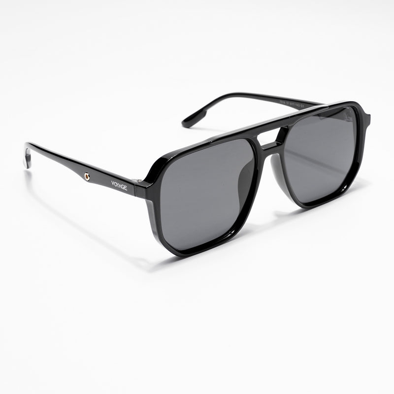 Wayfarer Polarized Sunglasses (Black Lens | Shine Black Frame - PMG4997)