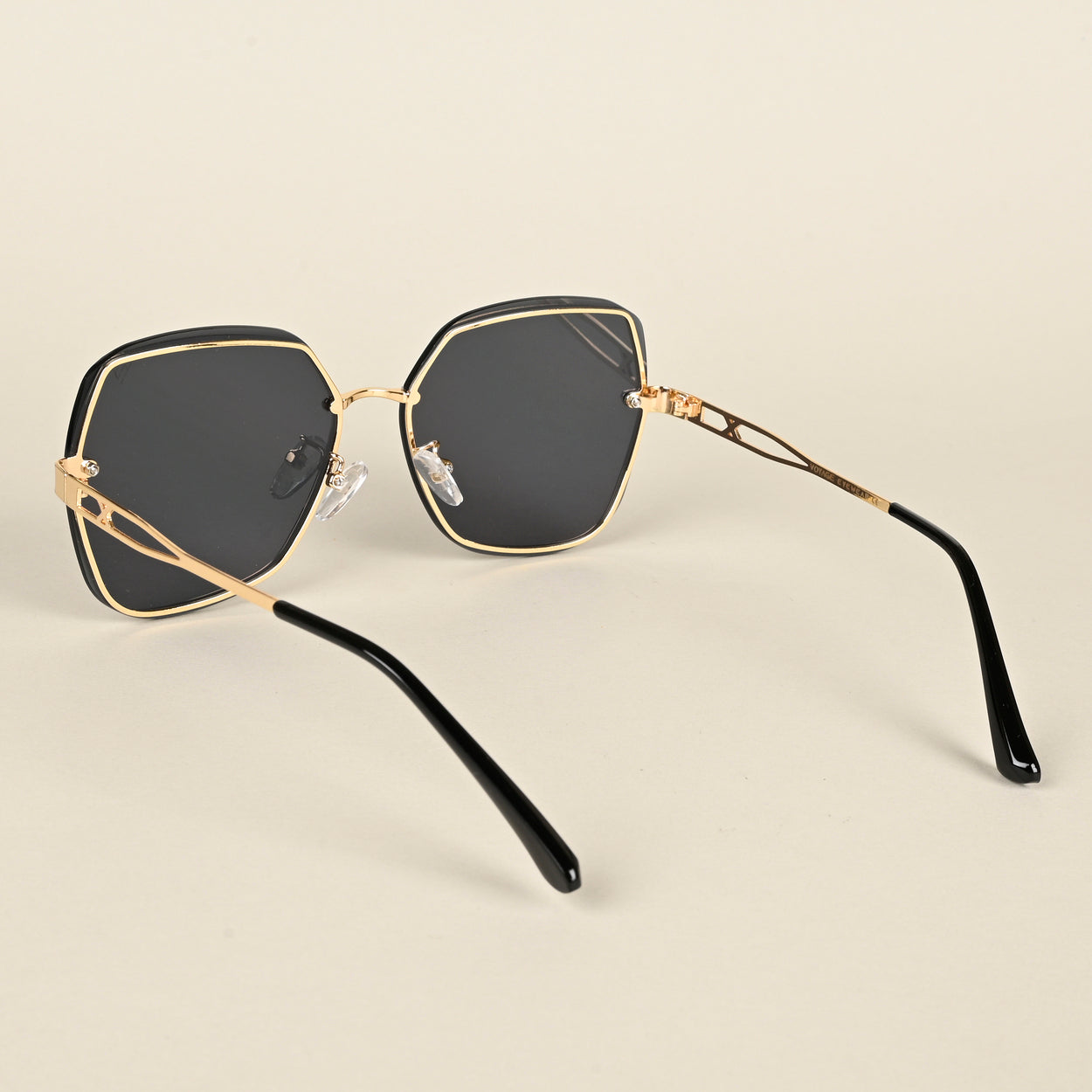 Voyage Black Oversize Sunglasses for Women (456MG4317)