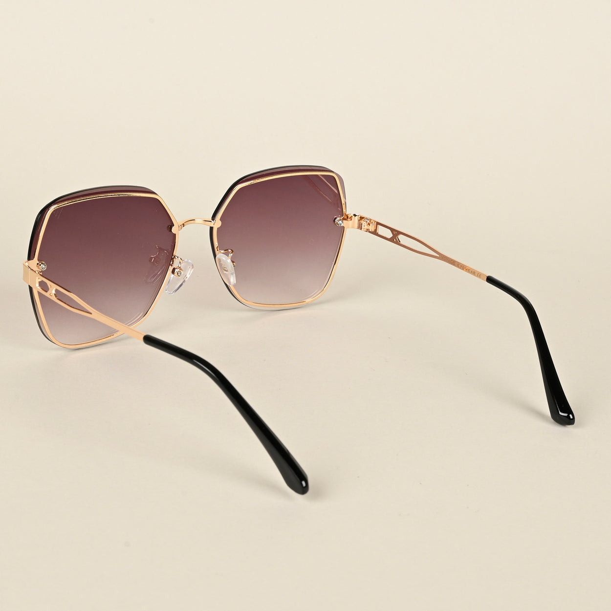 Voyage Brown Oversize Sunglasses for Women - MG4318