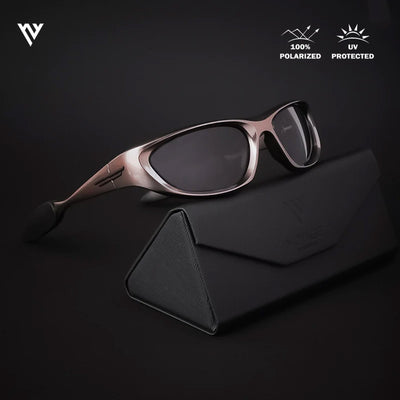 Echelon | Copper & Black Polarized Wrap Around Sunglasses - PMG4021