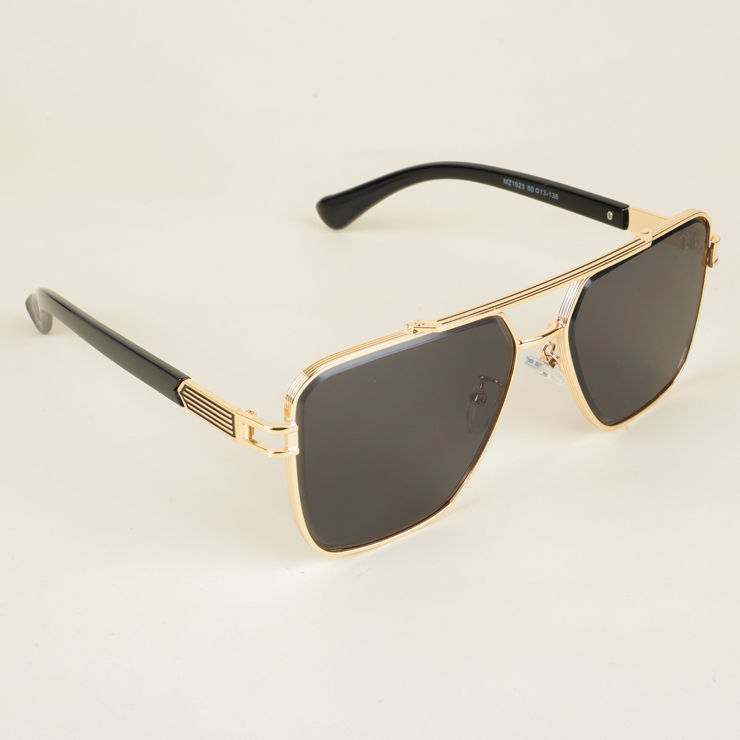Voyage Wayfarer Sunglasses for Men & Women (Grey Lens | Golden Frame - MG5234)