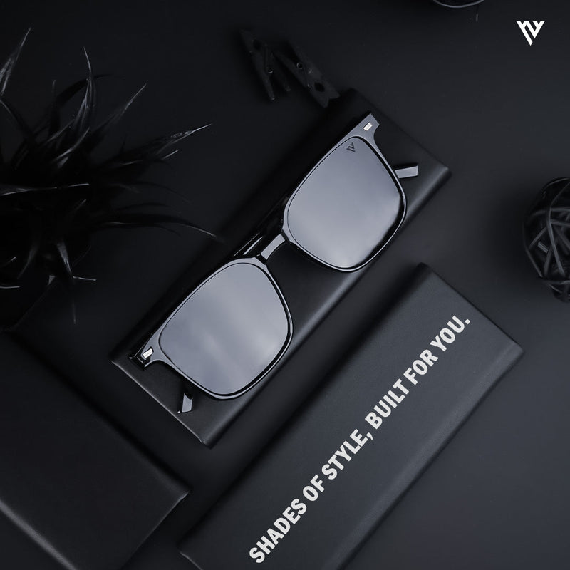 Polarized Black Wayfarer Sunglasses - PMG3722
