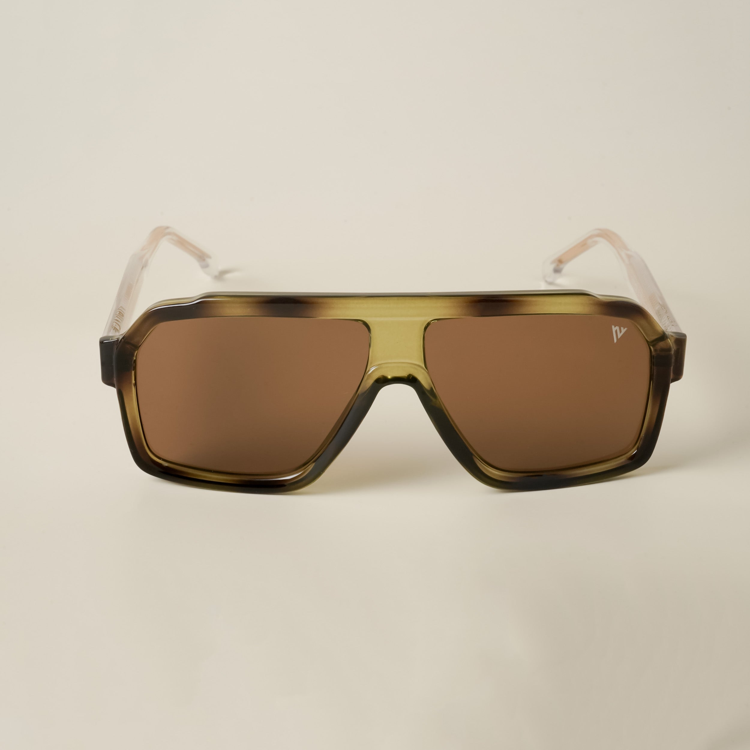 Voyage Brown Wrap Around Sunglasses for Men & Women - MG4746