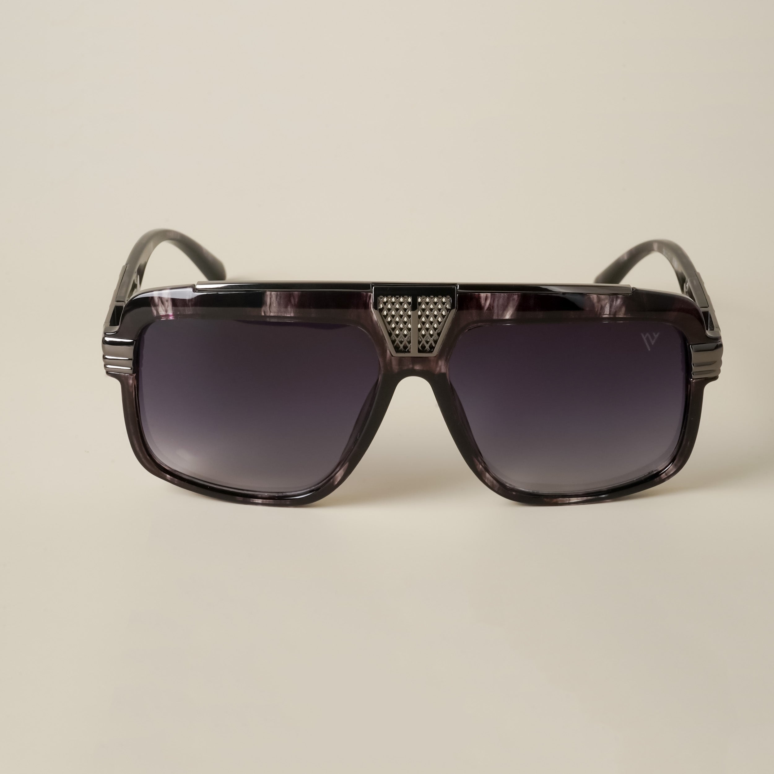Voyage Grey Over Size Sunglasses for Women - MG4764