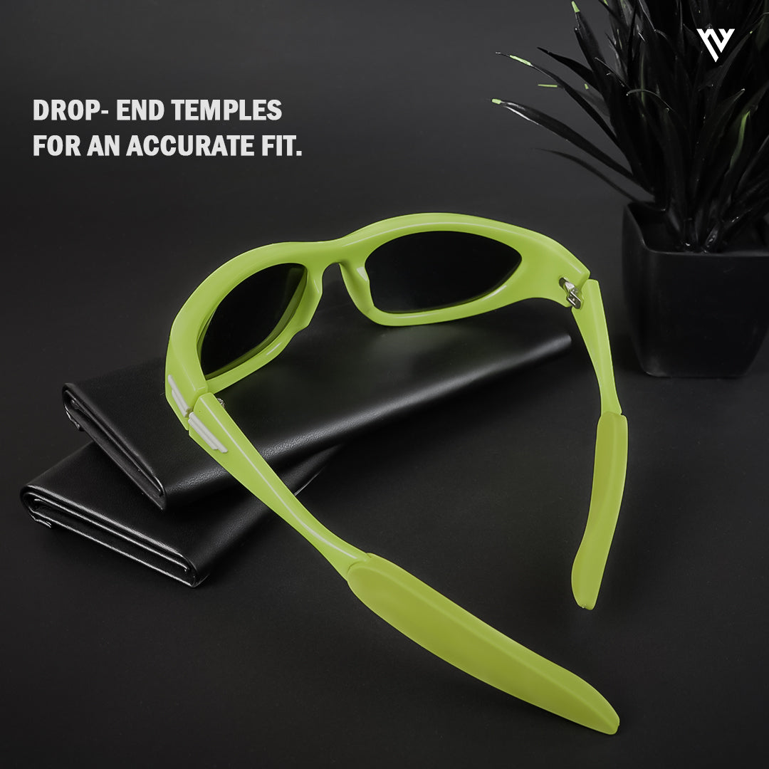 Echelon | Black Polarized Wrap Around Sunglasses - PMG4019