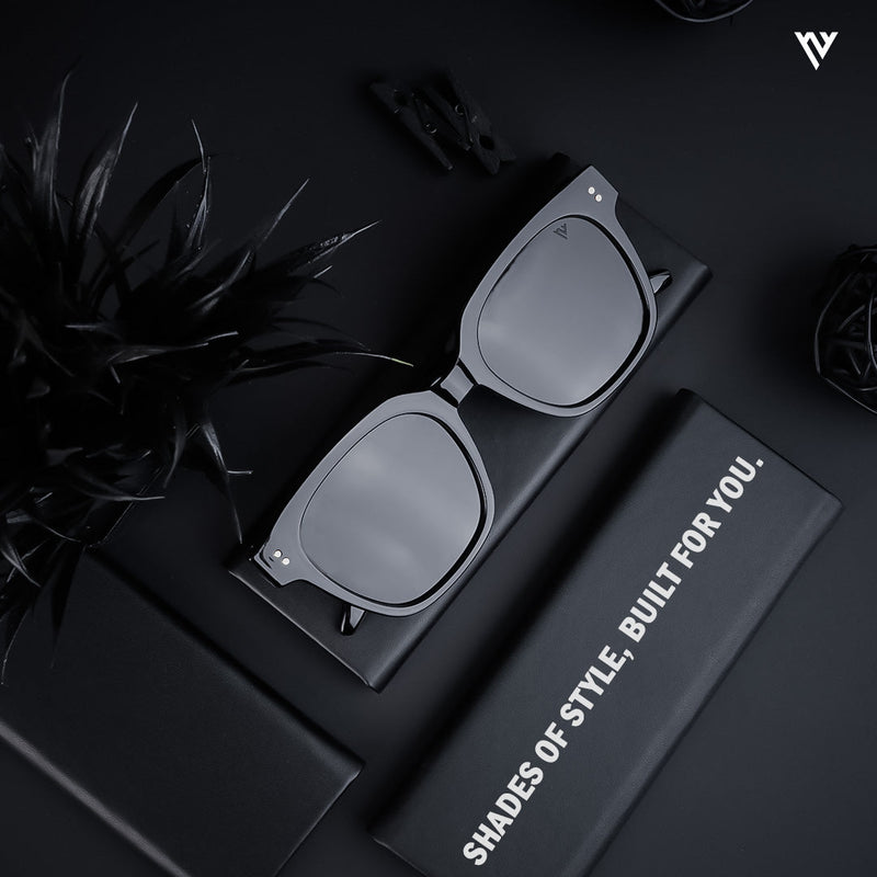 Polarized Black Wayfarer Sunglasses - PMG3721