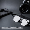 Black Polarized Cateye Sunglasses - PMG4586