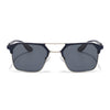 Commander | Blue Wayfarer Polarized Sunglasses | Grey Lens - PMG6680
