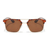 Commander | Demi Brown Wayfarer Polarized Sunglasses | Brown Lens - PMG6682