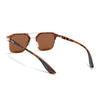 Commander | Demi Brown Wayfarer Polarized Sunglasses | Brown Lens - PMG6682