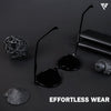 Grit | Shine Black Polarized Round Sunglasses - PMG4297
