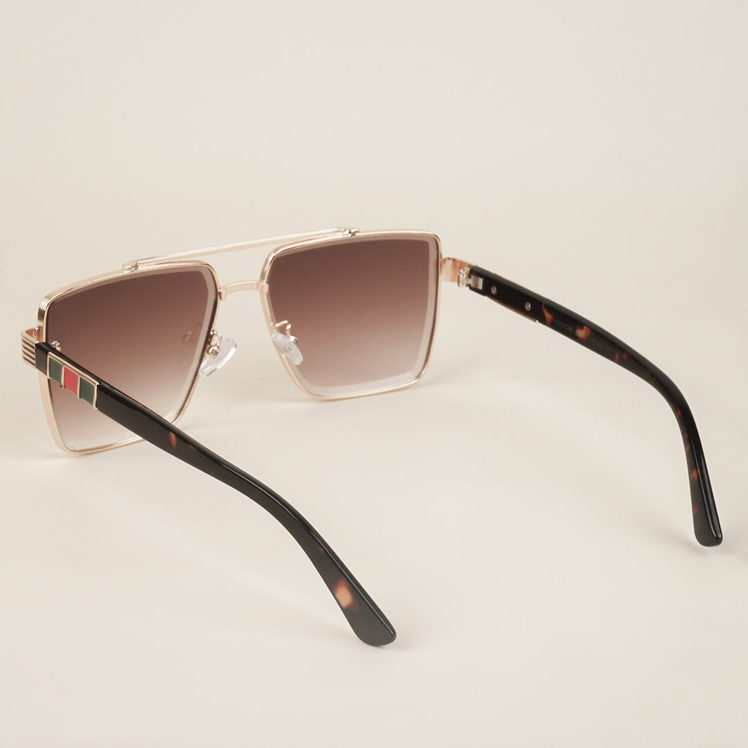 Voyage Brown & Clear Wayfarer Sunglasses for Men & Women (58237MG4176)