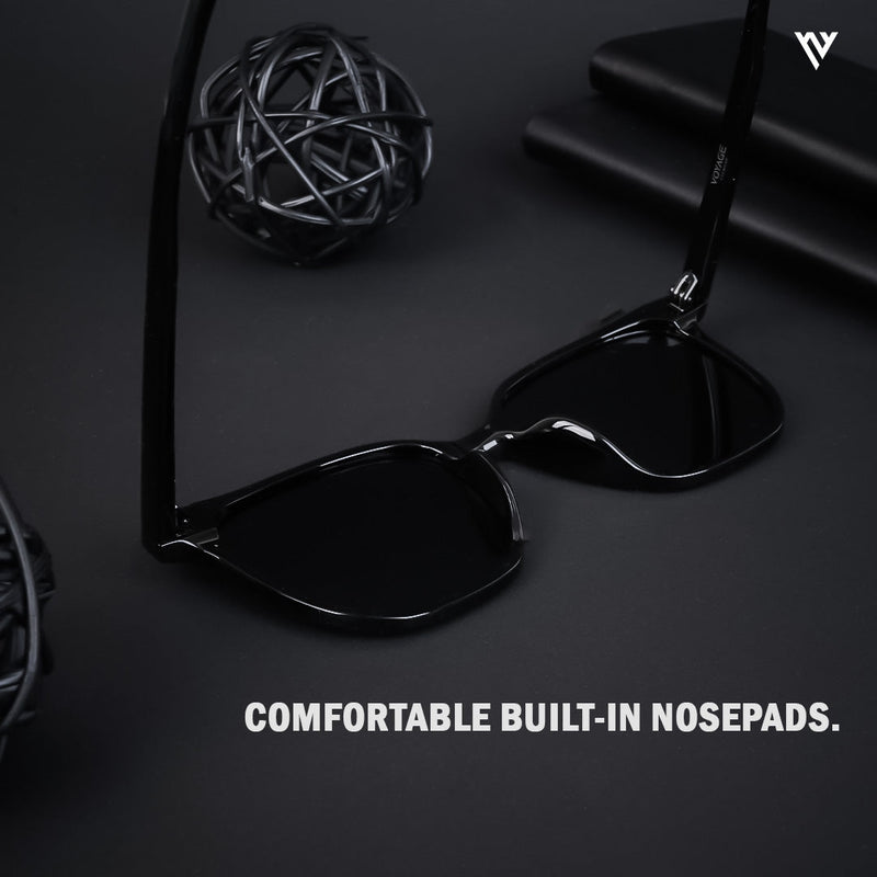 Polarized Black Wayfarer Sunglasses - PMG3723