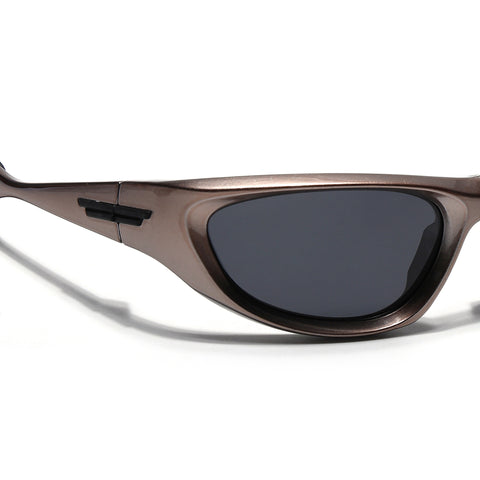 Echelon | Copper & Black Polarized Wrap Around Sunglasses - PMG4021
