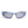 Flash | Blue Wrap-Around Polarized Sunglasses - PMG4366