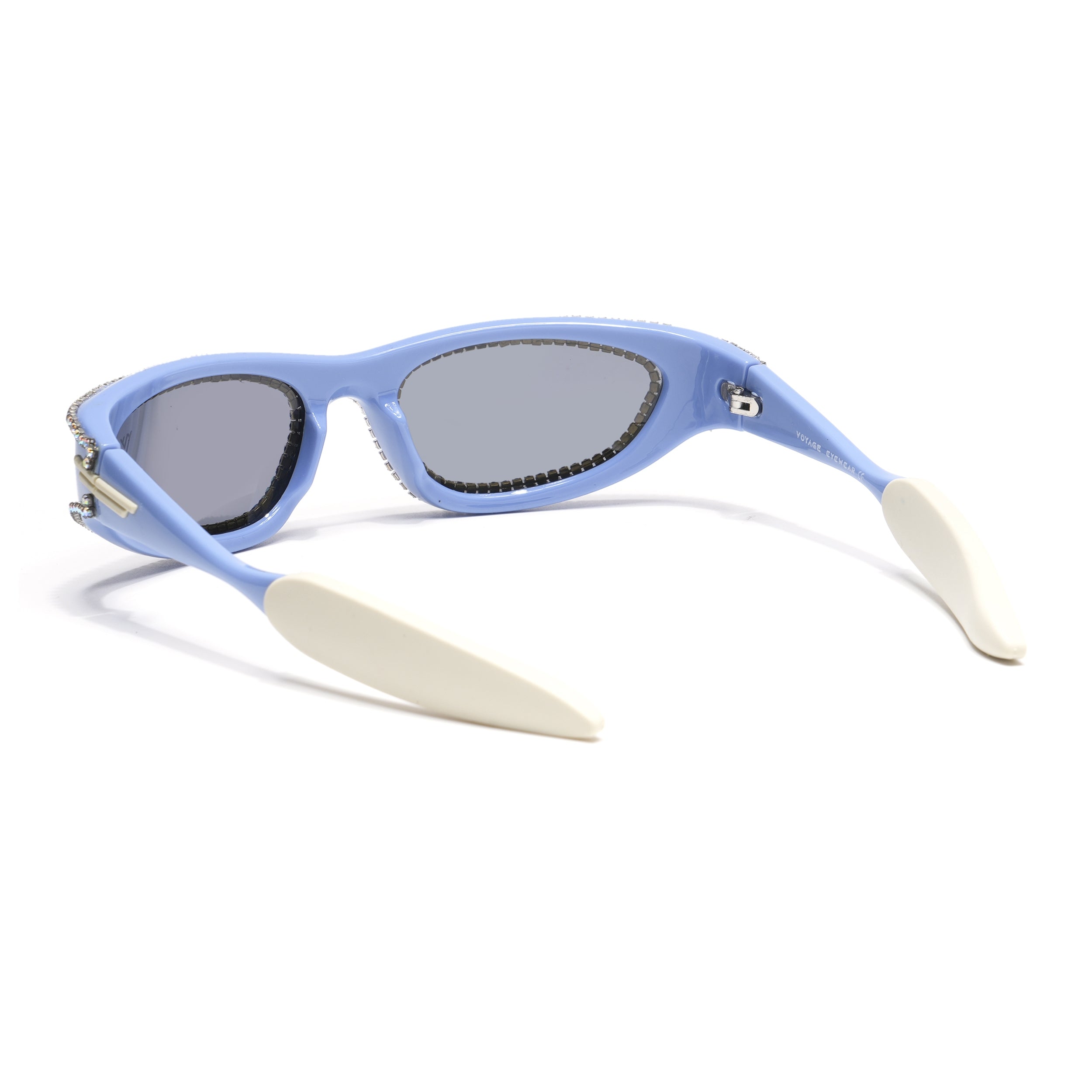 Flash | Blue Wrap-Around Polarized Sunglasses - PMG4366