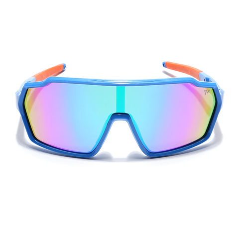 Drift Sunglasses for Kids -6 yrs To 12 yrs (Multicolor Lens | Sky Blue Frame - PMG6063)