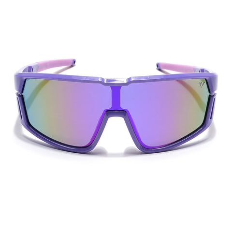 Drift Sunglasses for Kids -6 yrs To 12 yrs (Multicolor Lens | Purple Frame - PMG6065)