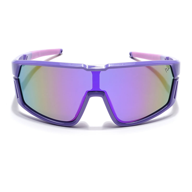 Drift Sunglasses for Kids -6 yrs To 12 yrs (Multicolor Lens | Purple Frame - PMG6065)